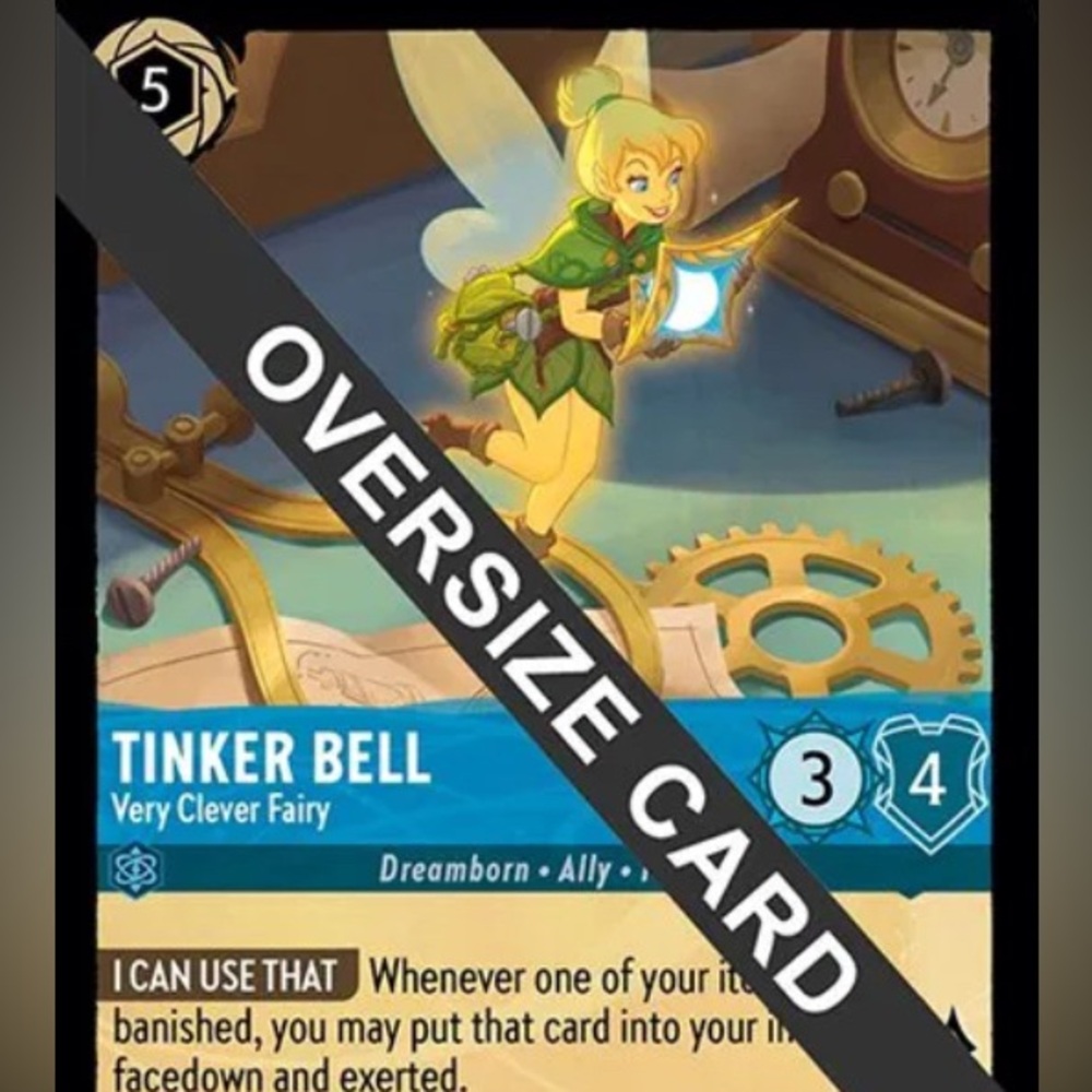 Disney Lorcana Tinker Bell Oversized Large Foil Promo Card 157/204 EN 3